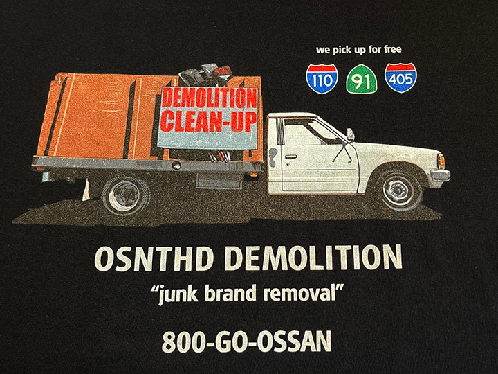 OSSANTHEHOOD Tshirt (demolition) / black