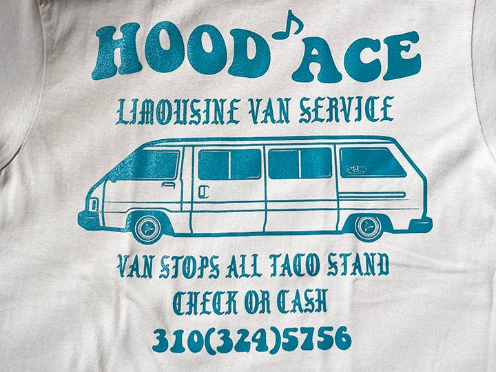 OSSANTHEHOOD 7.2oz heavyweight Tshirt (hood-ace) / off white