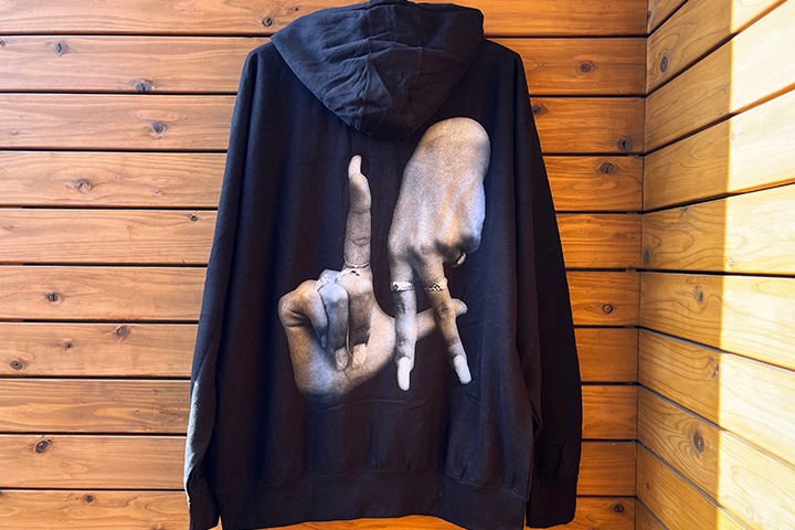 ESTEVAN ORIOL zipup hood (LA fingers) / black XL