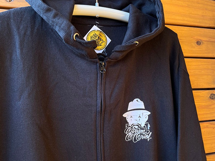 ESTEVAN ORIOL zipup hood (LA fingers) / black XL