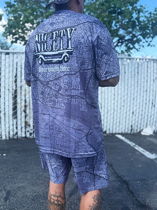 NICETY ��Φξ�� dry fit Tshirt (hood) / light gray
