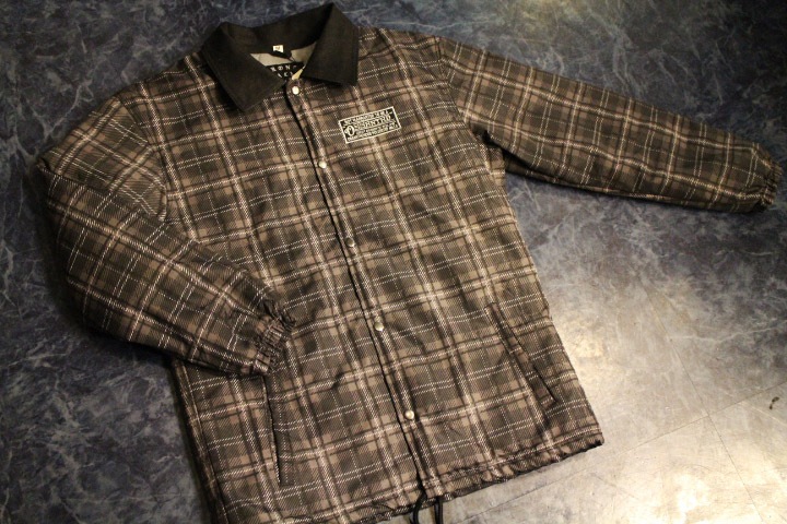 OSSANTHEHOOD plaid puffer coach jacket (fbss) / check