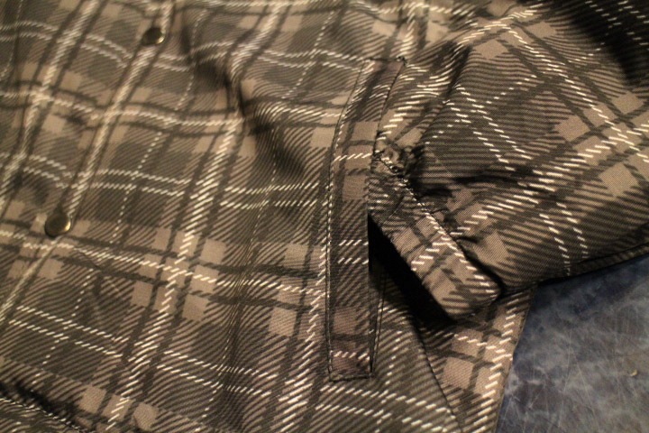 OSSANTHEHOOD plaid puffer coach jacket (fbss) / check