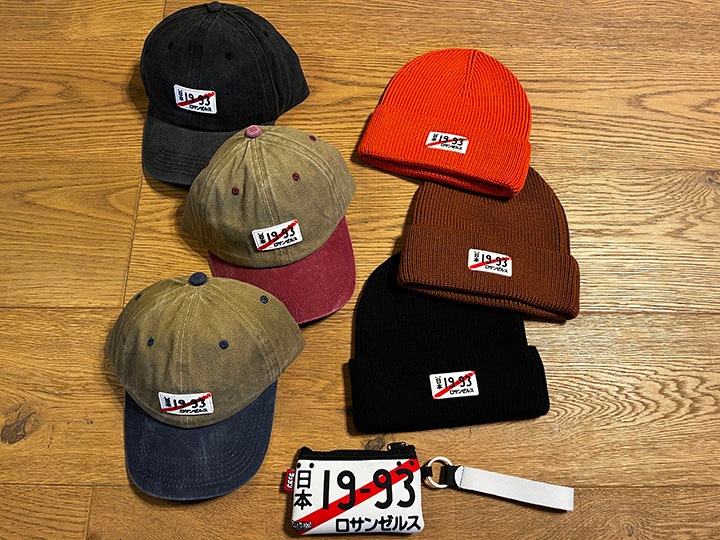 OSSANTHEHOOD cotton washed dad hat (caliʥС) / dye black