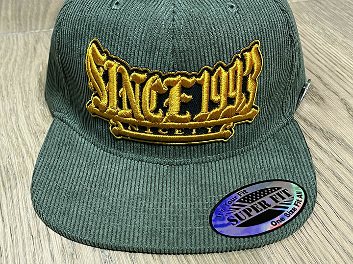 NICETY "1993" snapback cap / olive cords