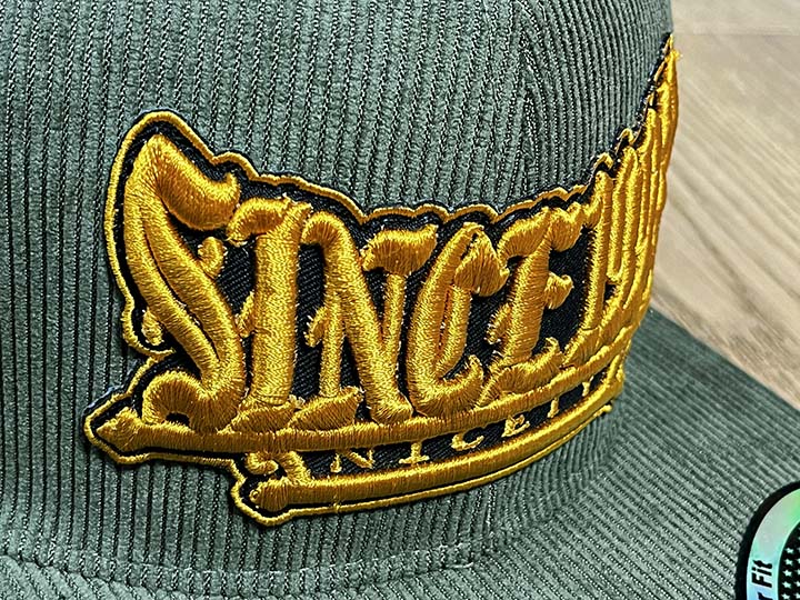 NICETY "1993" snapback cap / olive cords