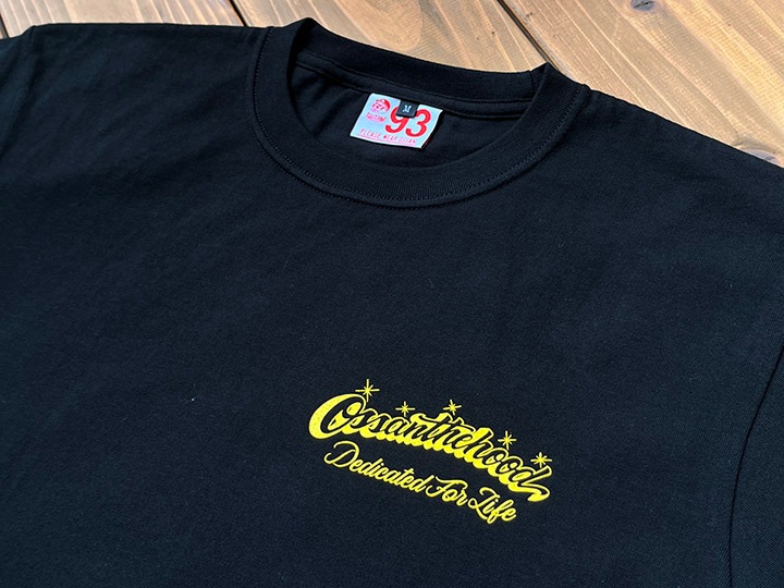 OSSANTHEHOOD 7.2oz heavyweight Tshirt (hood-ace) / black