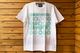 OSSANTHEHOOD 7.2oz heavyweight Tshirt (rim) / white x turquoise