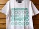 OSSANTHEHOOD 7.2oz heavyweight Tshirt (rim) / white x turquoise