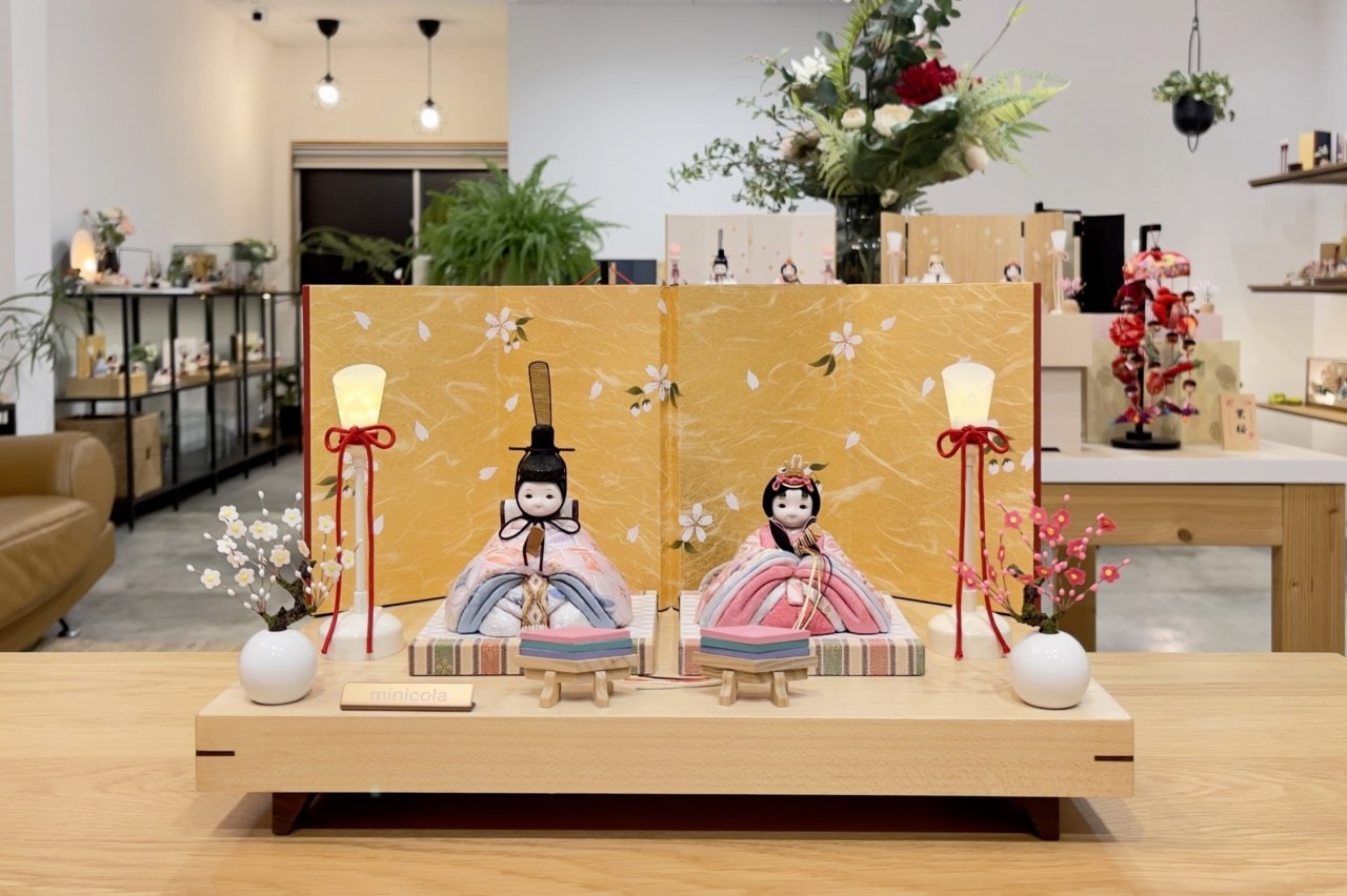 台 屏風 セット コーラルピンク 桜柄 桃色 金 金彩 ミニ 小さい 木目込み ebe96bfd72fbd2ef37b15592c725cb