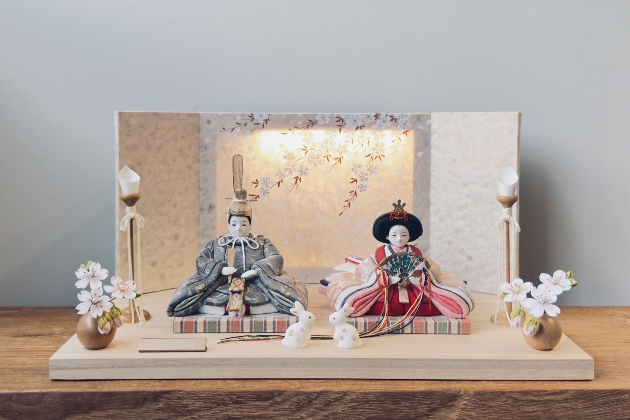 ミニコラ　minicora 雛人形　木目込　コンパクト　インスタ お人形ricoシリーズ美優 #雛人形 #お雛様 #国産 #minicola #みに