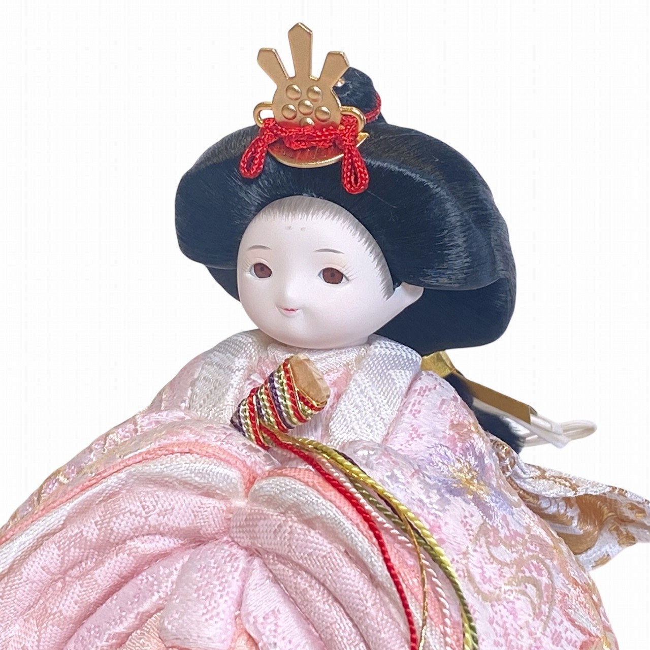 rico萌亜（もあ）木目込み親王飾り雛人形 高岡塗台 ミルキー桜蒔絵屏風