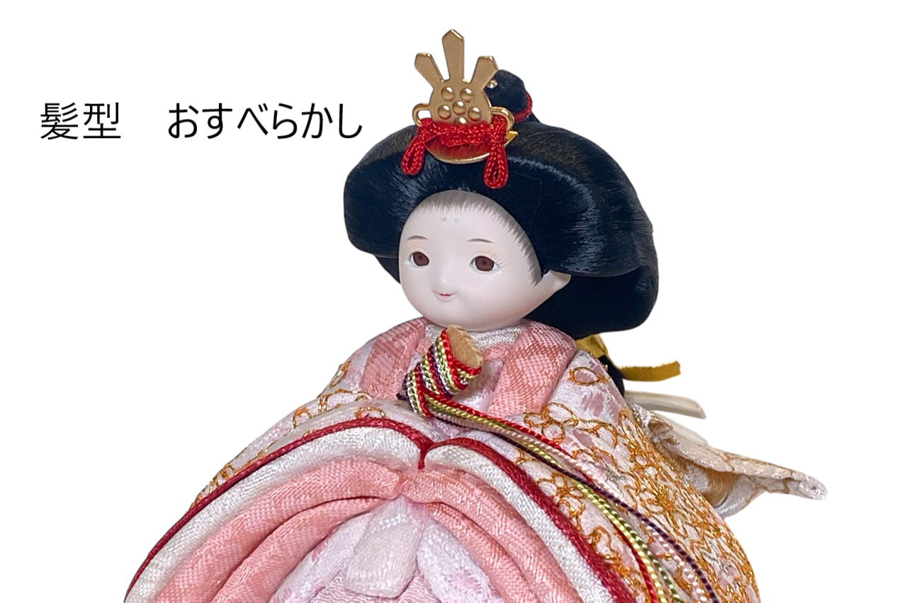 rico櫻子（さくらこ）木目込み親王飾り雛人形 マーブル台レクタ 麻落水