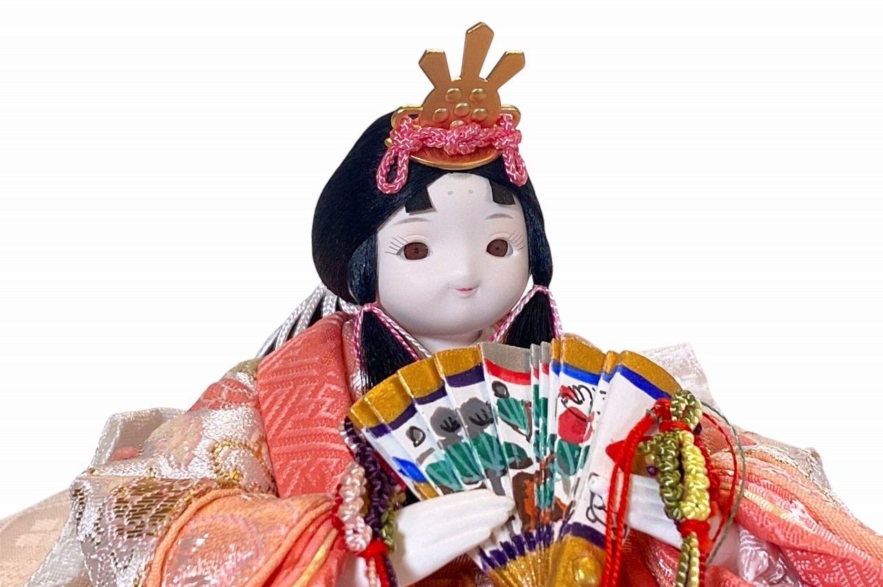 美品　雛人形飾り台 coco円（まどか）衣裳着親王飾り雛人形 高岡塗台 満月木