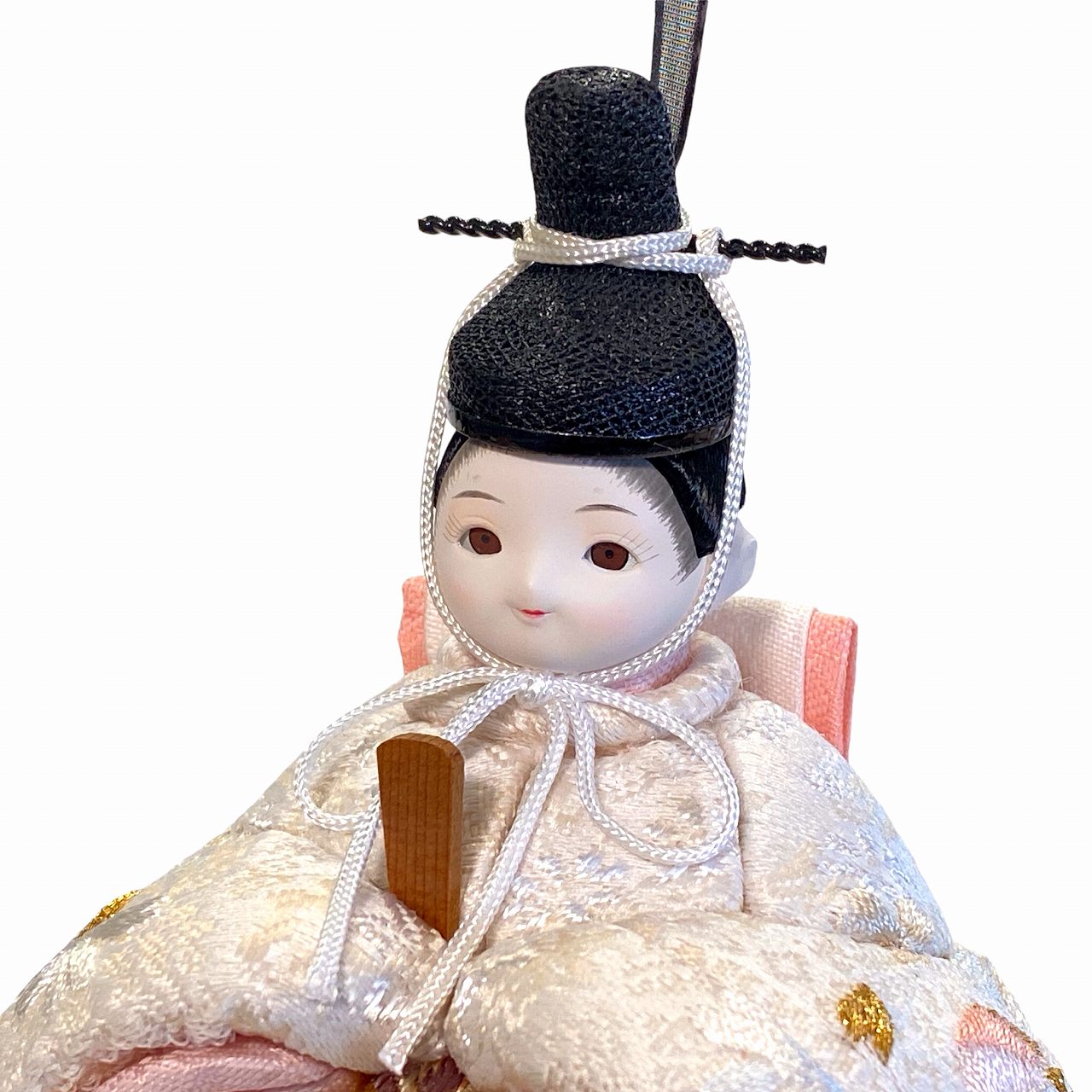 rico結愛（ゆあ）木目込み親王飾り雛人形 丸木台 雪花丸型照明 | 飾り