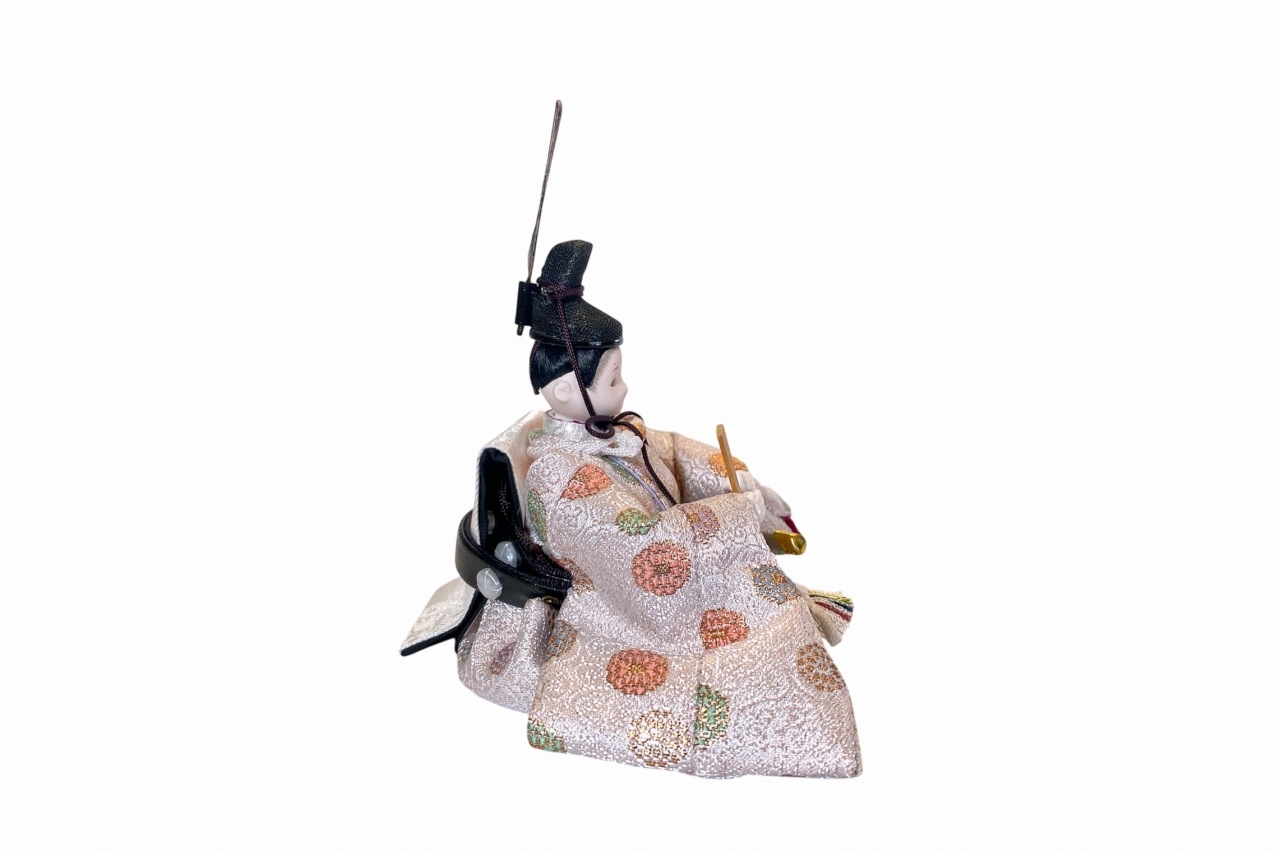 coco円（まどか）衣裳着親王飾り雛人形 colocoloロングアッシュピーチ