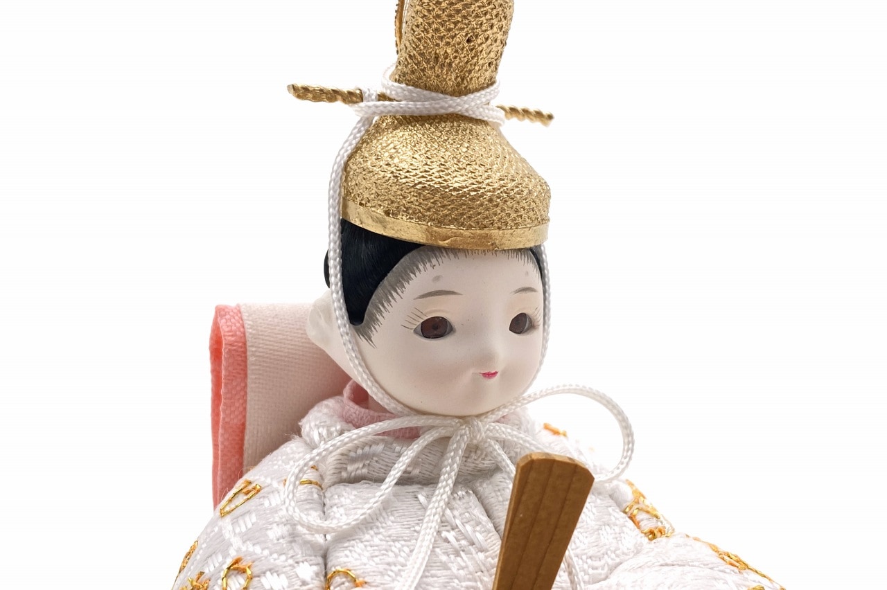 rico真愛（まな）木目込み親王飾り雛人形 高岡塗台 ミルキー屏風