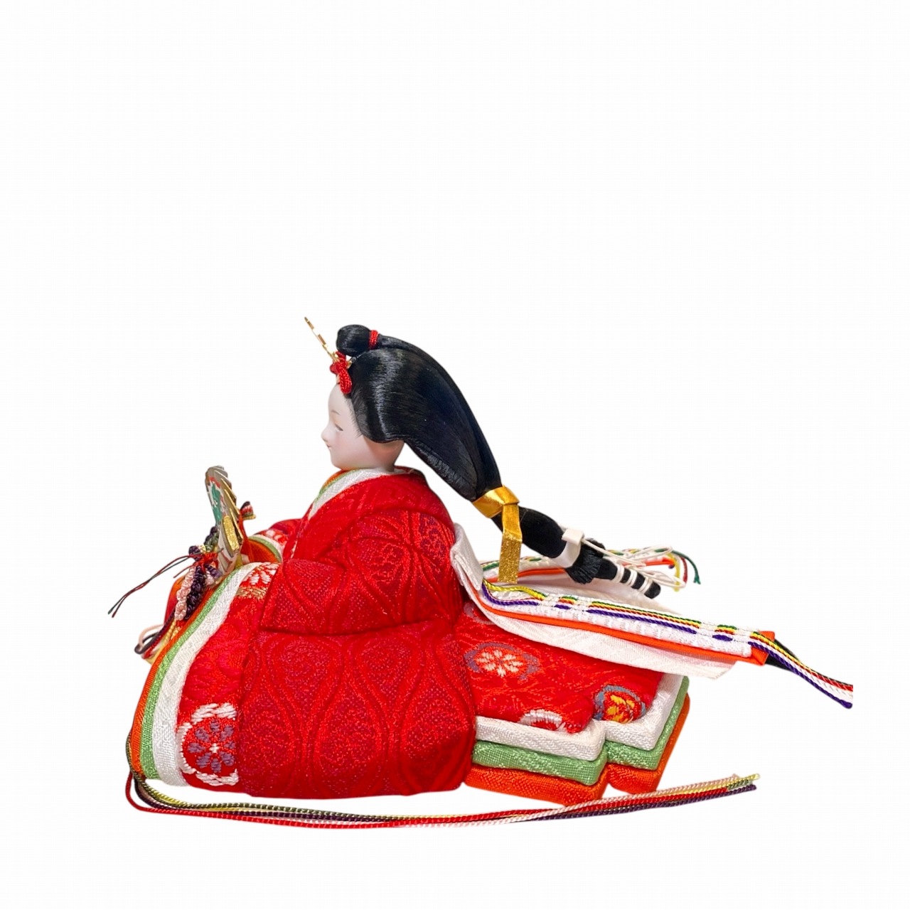 rico-粋-みやび 木目込み親王飾り雛人形 マーブルレクタステップ台 悠