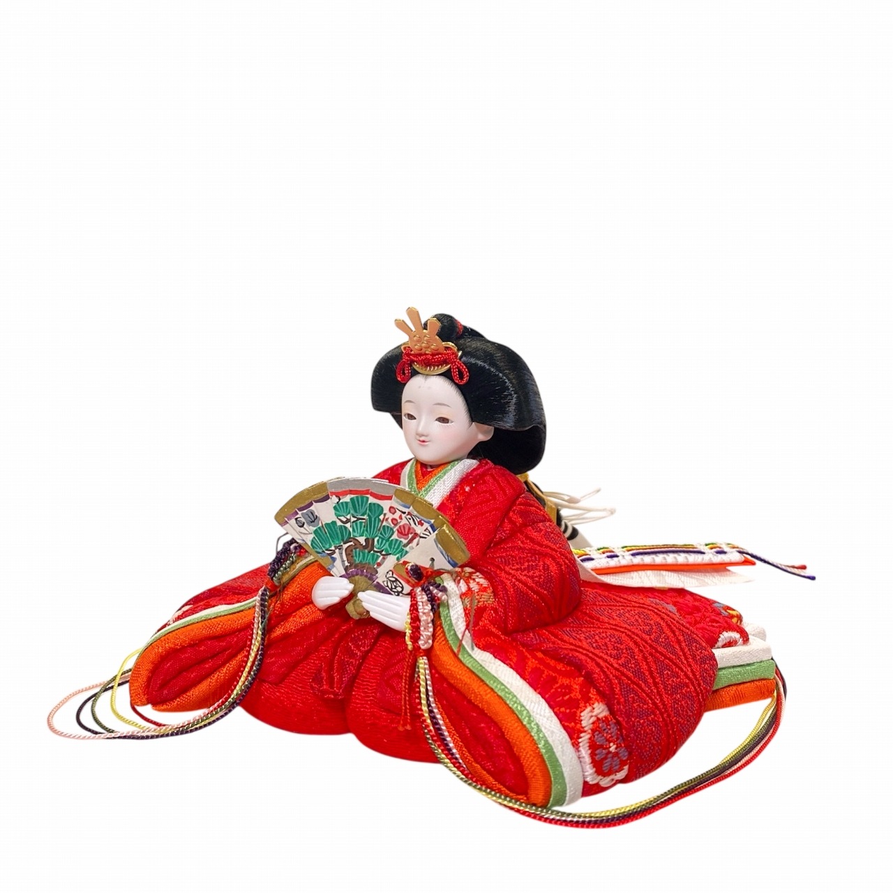 rico-粋-みやび 木目込み親王飾り雛人形 マーブルレクタステップ台 悠