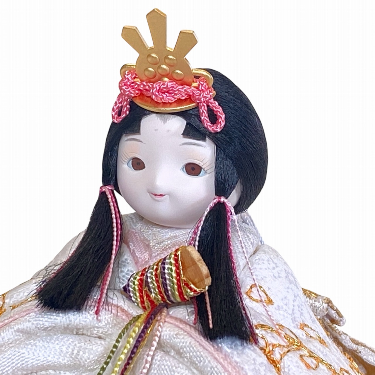 rico真愛（まな）木目込み親王飾り雛人形 マーブルレクタステップ台