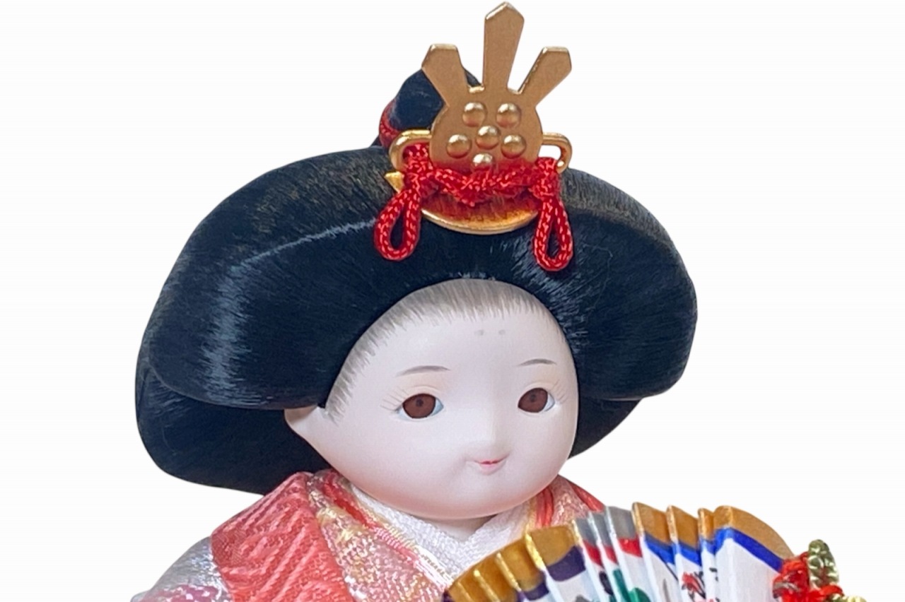 coco丸様 coco詩（うた）衣裳着親王飾り雛人形 丸木台 雪花丸型照明