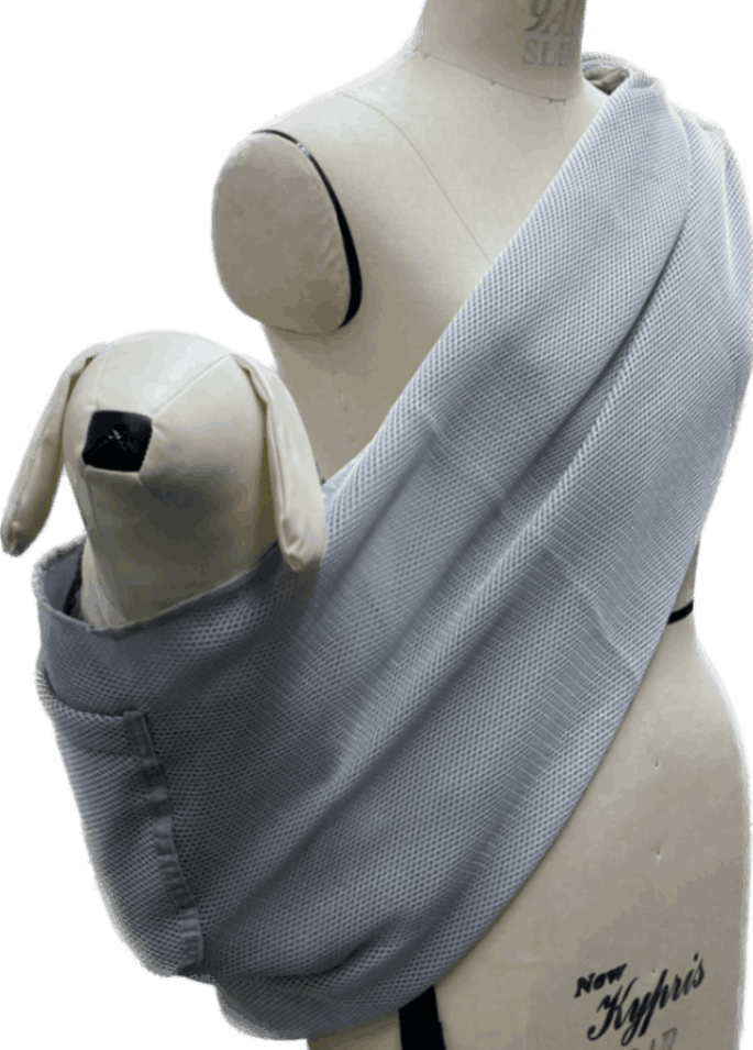 ワンのスリング・メッシュ地【SILVER GRAY】