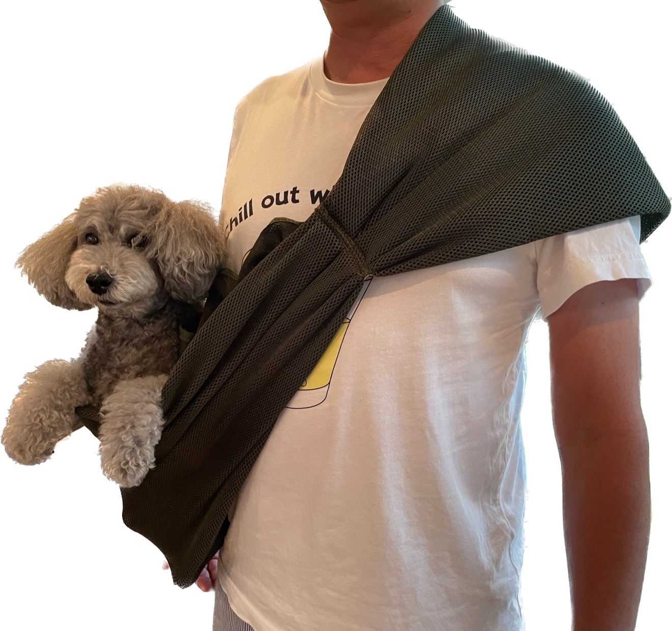 ワンのスリング・メッシュ地【KAHKI】