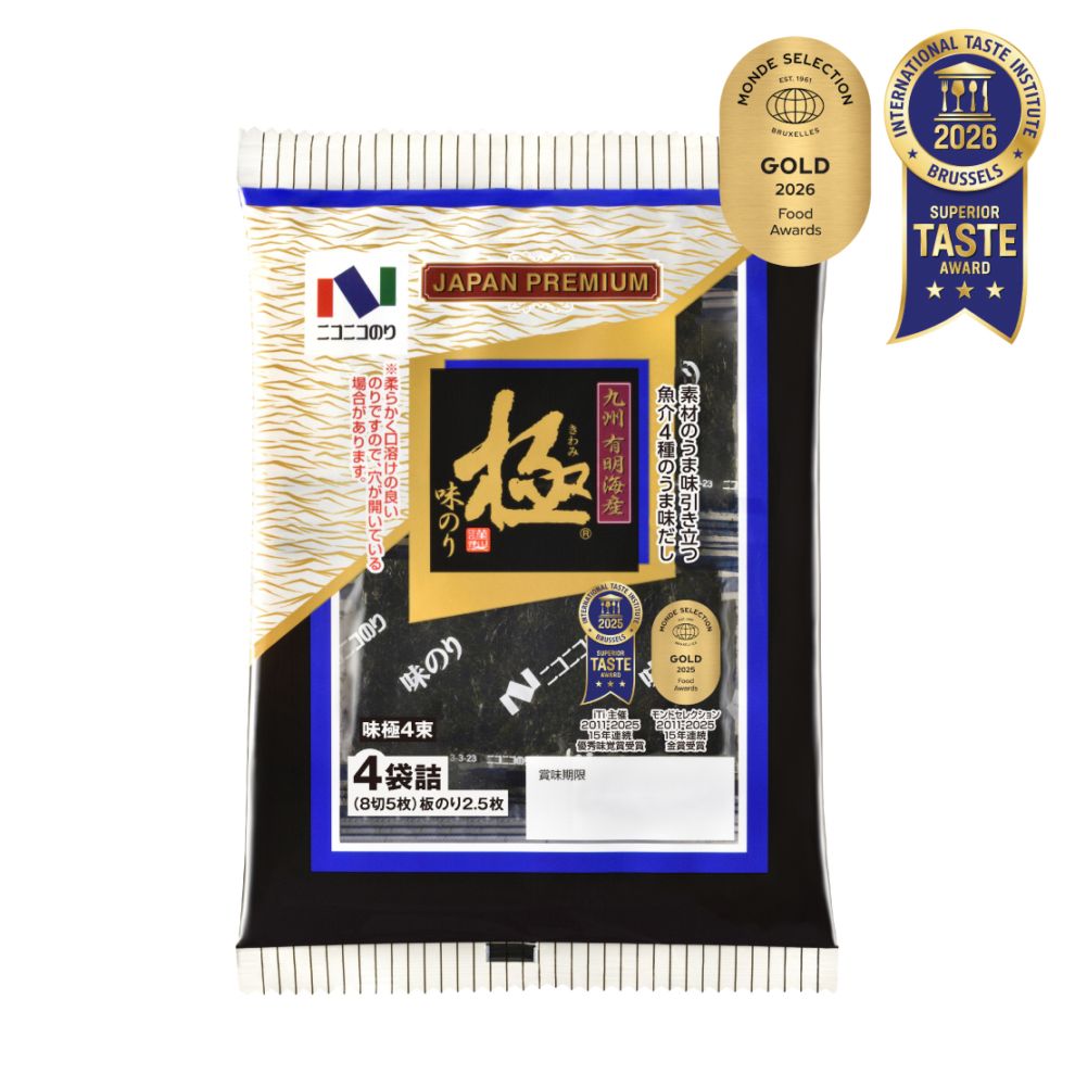 味極4束 | 味のり,「極」シリーズ | ニコニコのりオンラインショップ