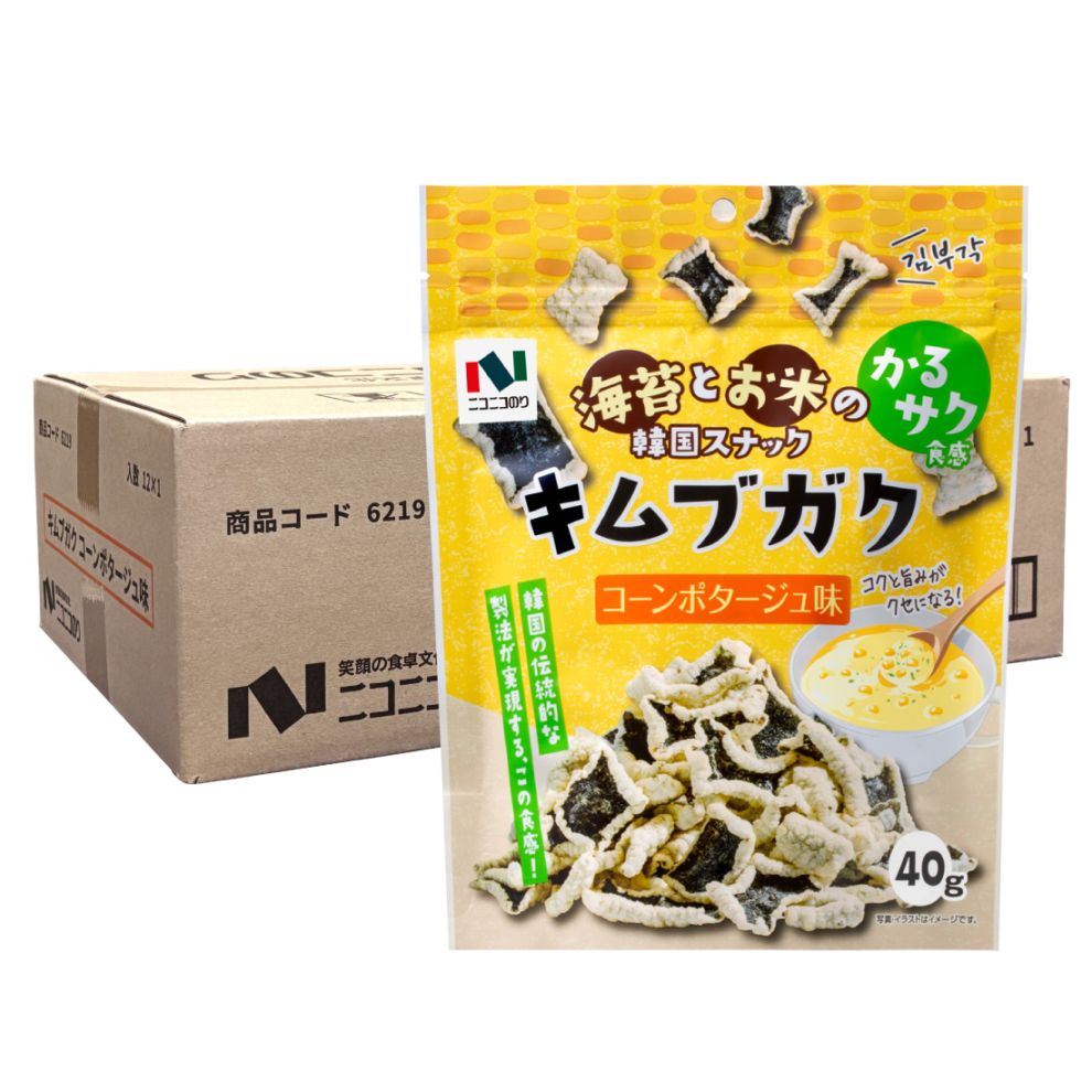 キムブガク コーンポタージュ味 1ケース(12袋)