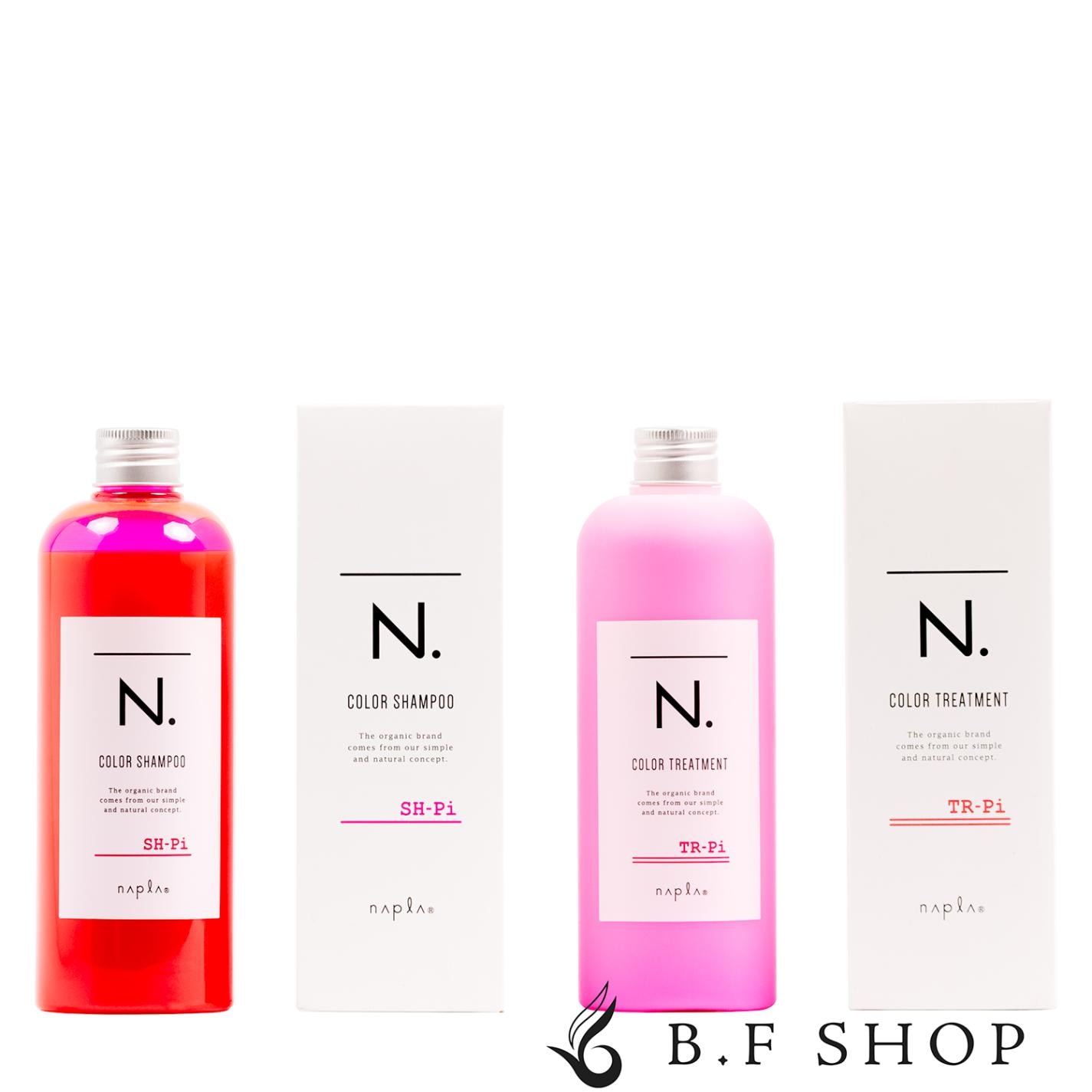 【セット品】ナプラ N. カラーシャンプー Pi ピンク 320ml ＆ トリートメント 300g エヌドット napla LSC