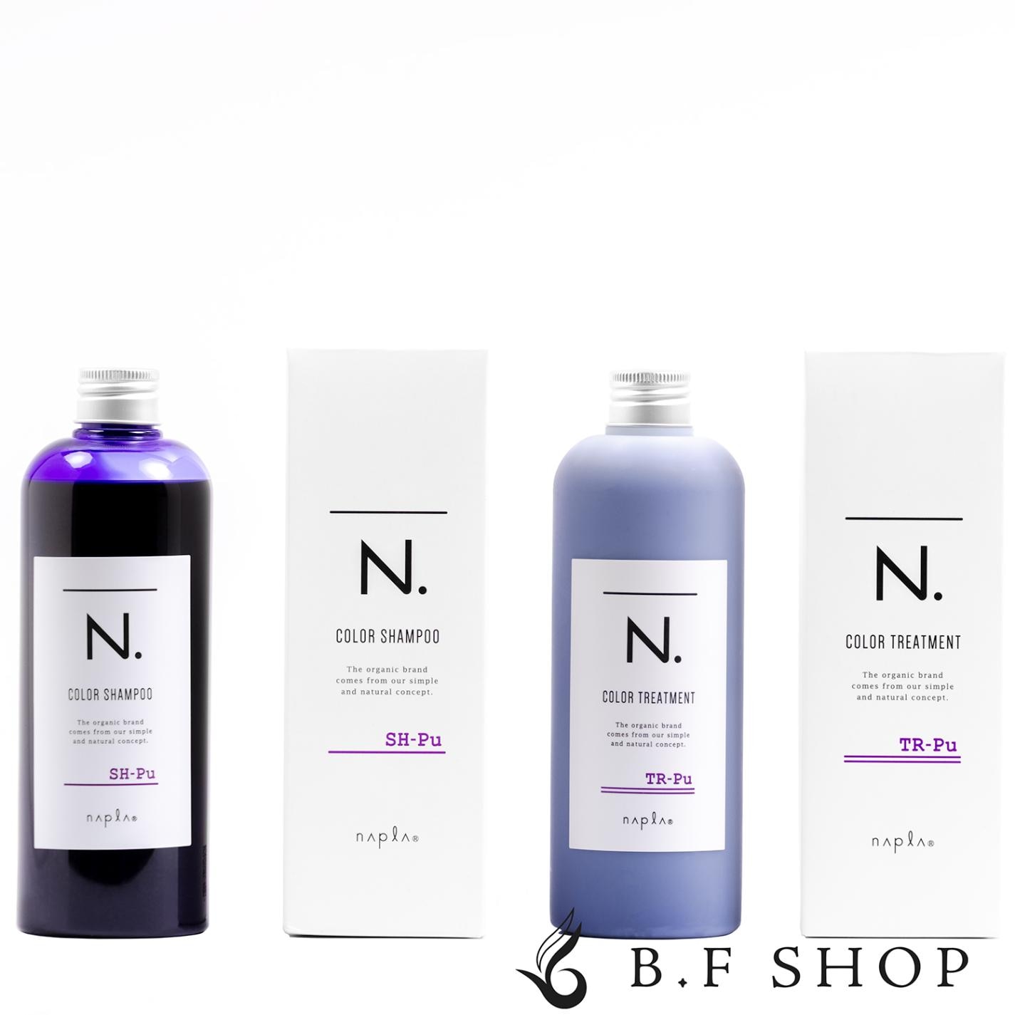 【セット品】ナプラ N. カラーシャンプー Pu パープル 320ml ＆ トリートメント 300g エヌドット napla LSC