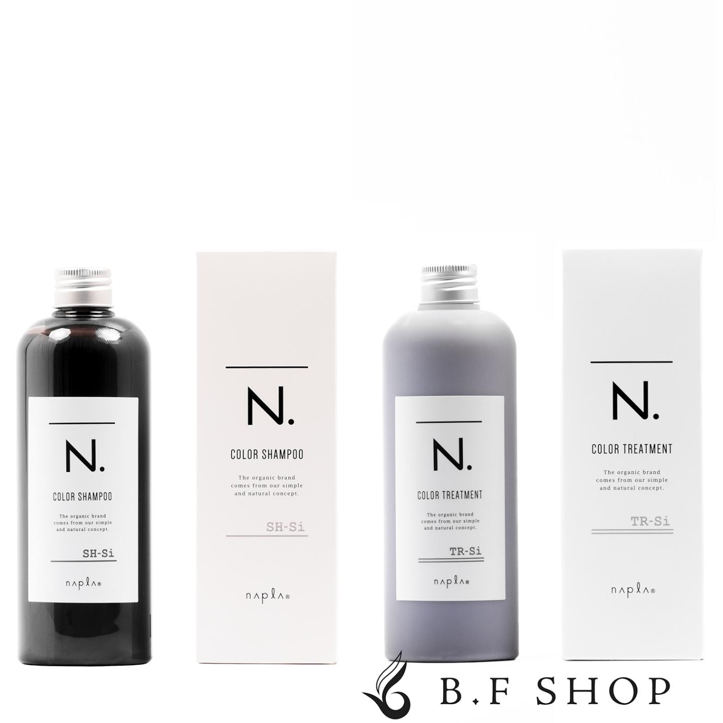 【セット品】ナプラ N. カラーシャンプー Si シルバー 320ml ＆ トリートメント 300g エヌドット napla LSC