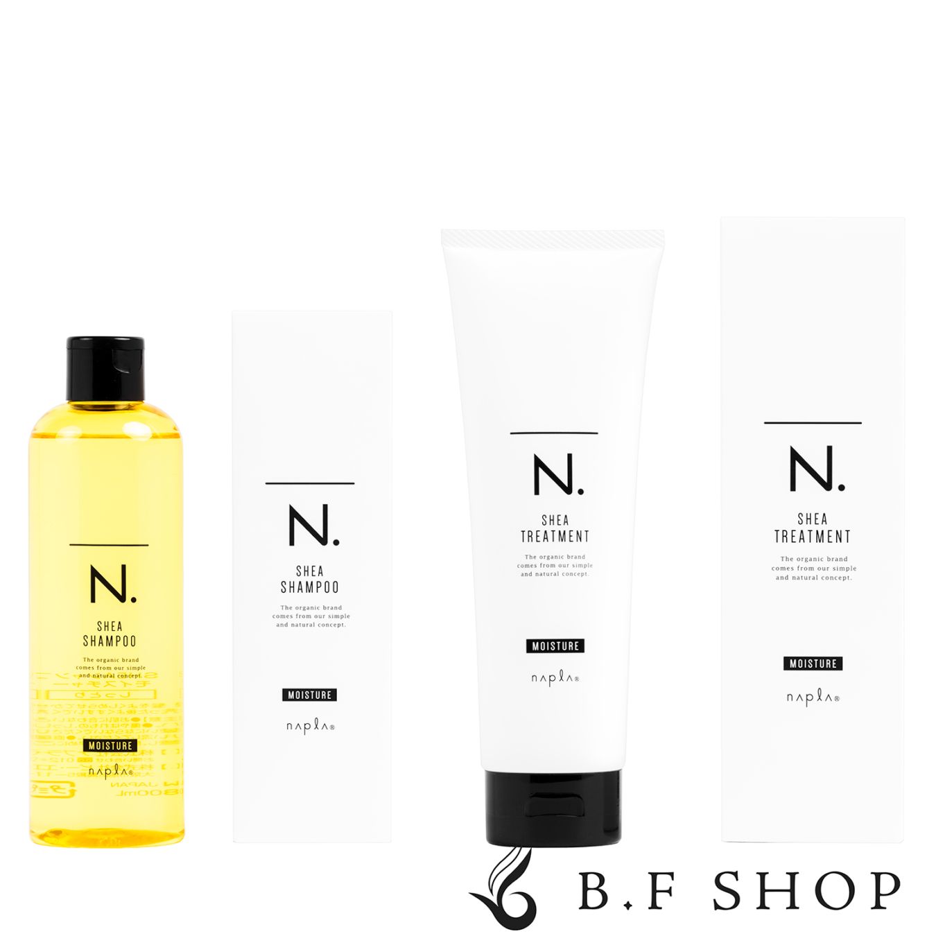 【セット品】ナプラ N. シアシャンプー モイスチャー 300ml ＆ シアトリートメント モイスチャー 240g エヌドット napla LSC 