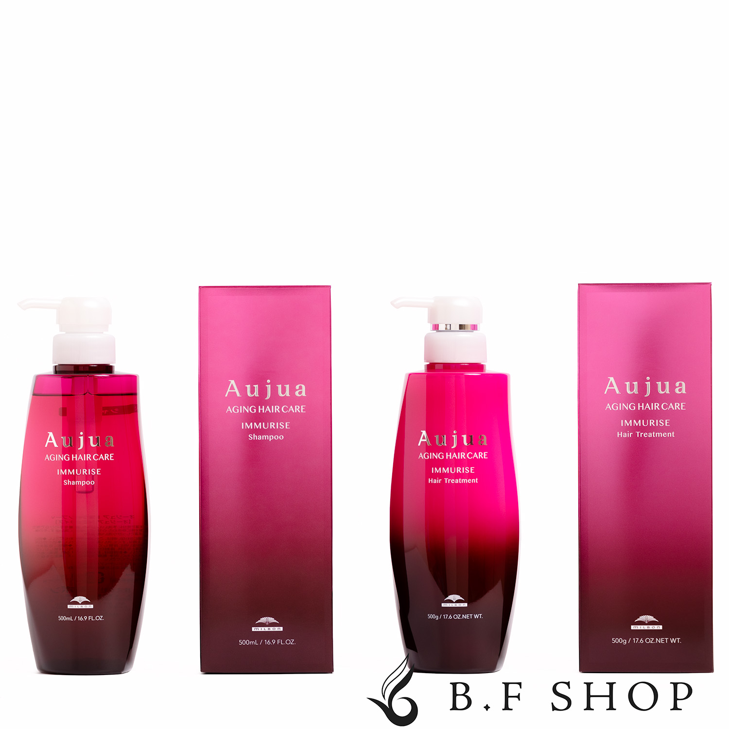 【セット品】ミルボン オージュア イミュライズ シャンプー ＆ ヘアトリートメント 500ml milbon aujua LSC