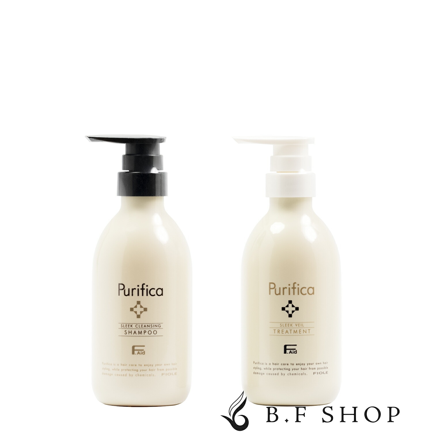 【セット品】フィヨーレ Fエイド プリフィカ シャンプー スリーク ＆ トリートメント スリーク 400ml スリーククレンジング LSC