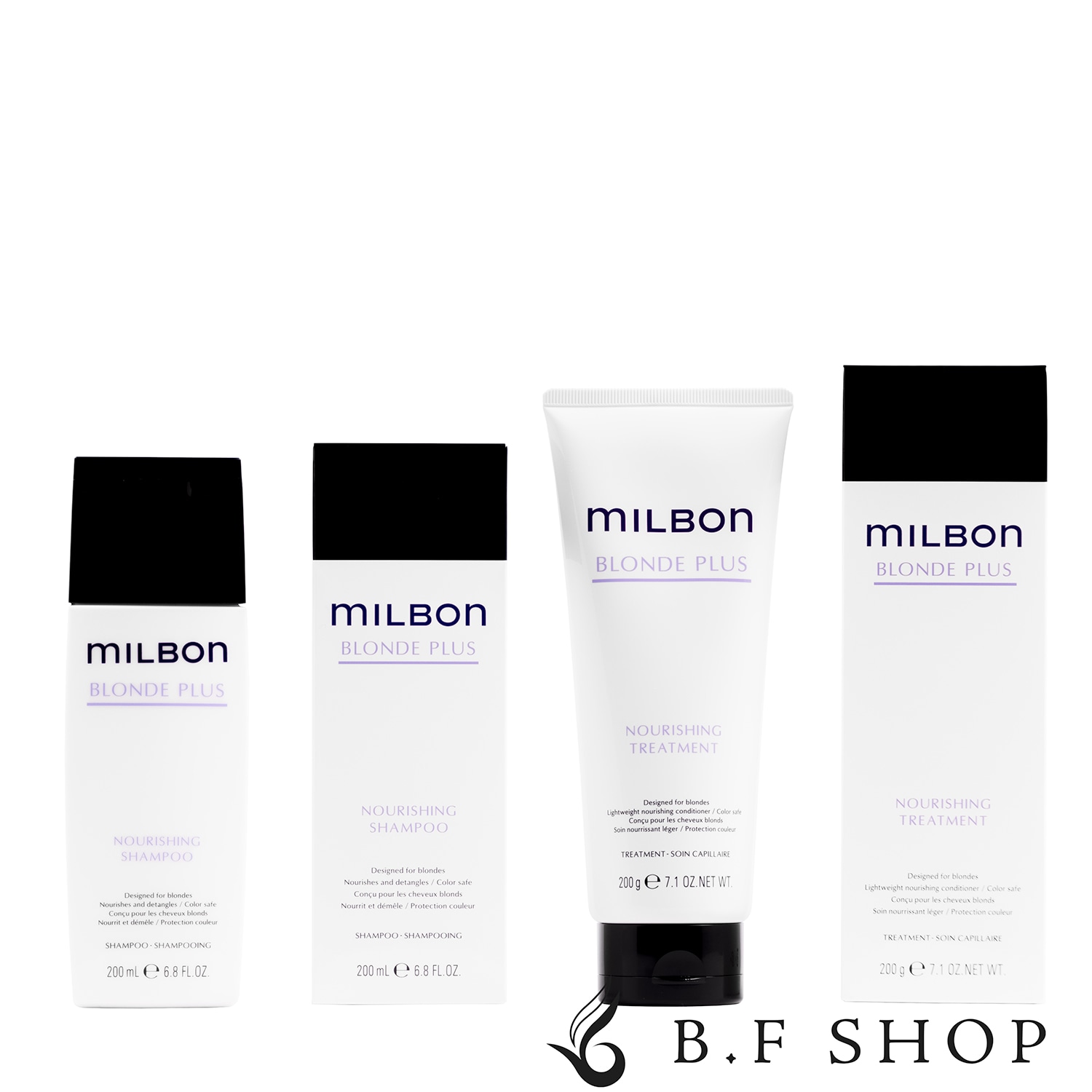 【セット品】ミルボン ナリッシング シャンプー & トリートメント 200ml グローバル ミルボン ブロンドプラス milbon LSC