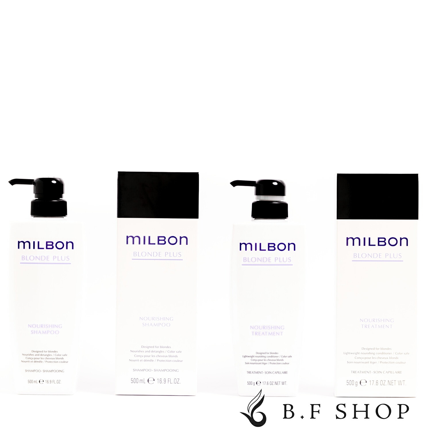 【セット品】ミルボン ナリッシング シャンプー & トリートメント 500ml グローバル ミルボン ブロンドプラス milbon LSC