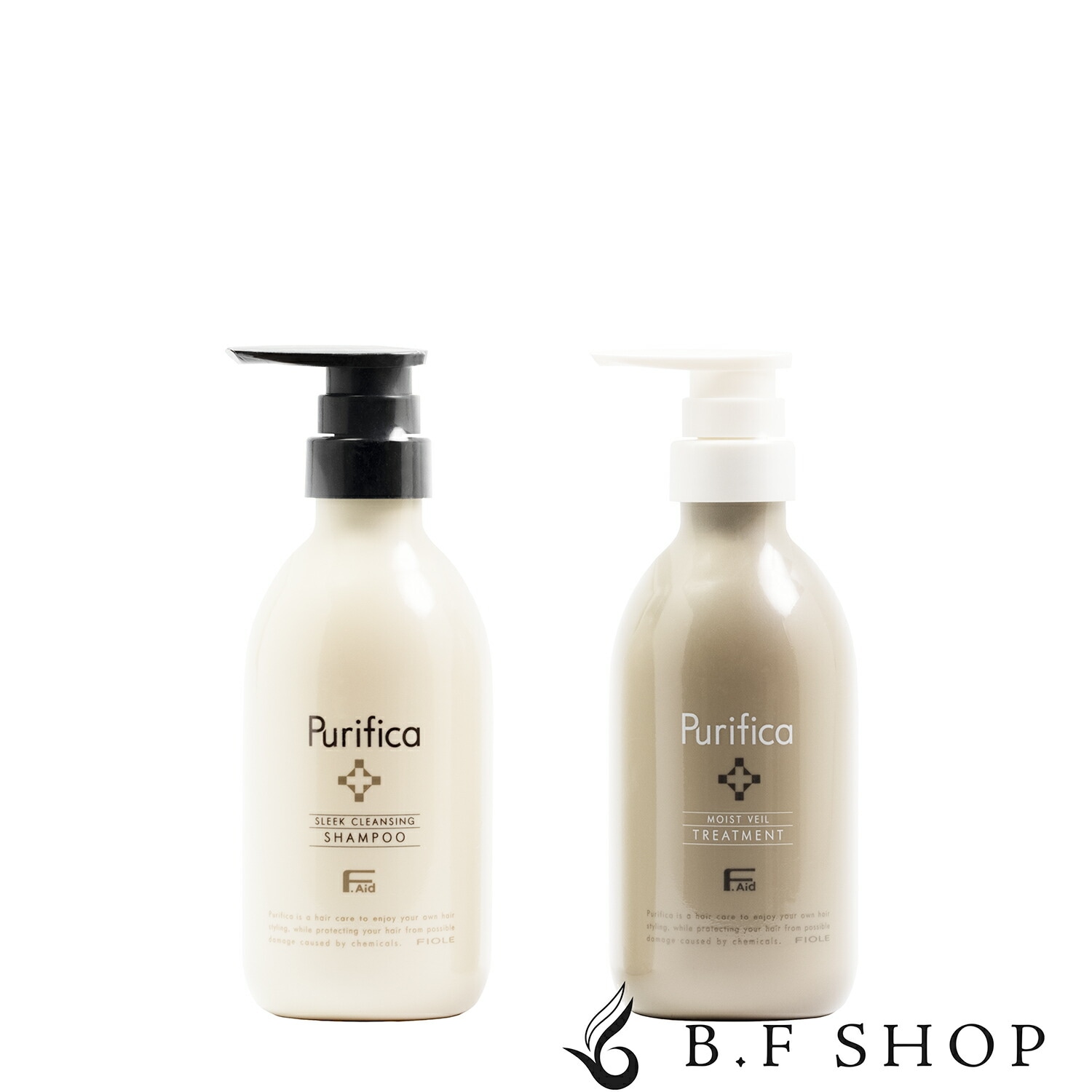 【セット品】フィヨーレ Fエイド プリフィカ シャンプー スリーク ＆ トリートメント モイスト 400ml LSC
