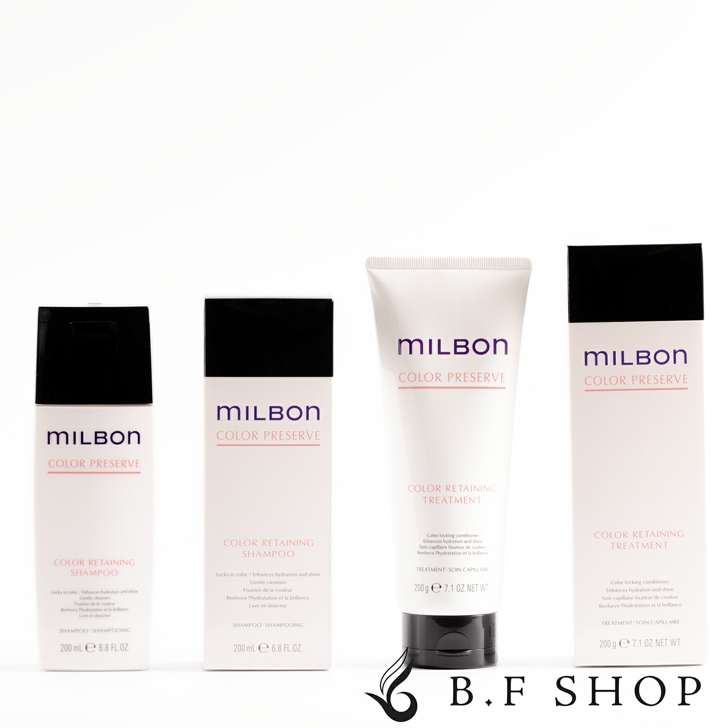 【セット品】ミルボン カラーリテイニング シャンプー & トリートメント 200ml + 200g グローバル ミルボン カラーリザーブ milbon LSC