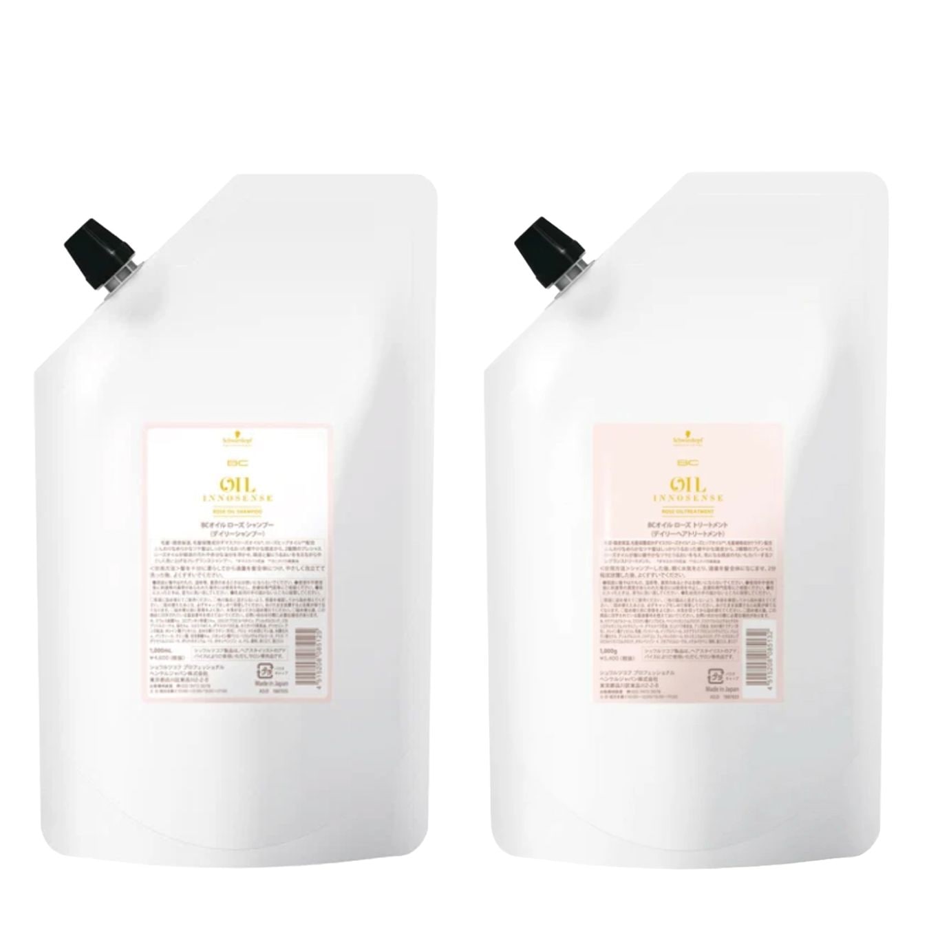 【セット品】シュワルツコフ BCクア ローズオイル シャンプー 1000ml トリートメント 1000g LSC 