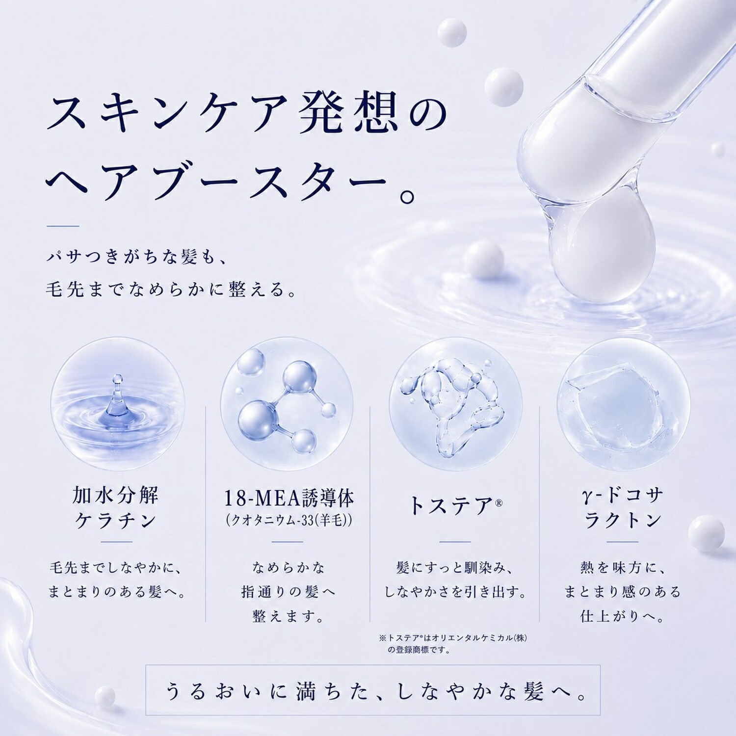 Niea ニア ブーストメンテセラム アクア 150mL ヘアセラム  エマルジョン ヘアミルク ヘアブースター BOOST 