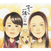 愛するペットを思い出す似顔絵 ペットロスの悲しみを癒すプレゼント 癒しの一枚で思い出を刻む似顔絵 ペットロスを乗り越えるための記念品 永遠に残る思い出になる似顔絵 ペットを失った方への心の贈り物 ペッ