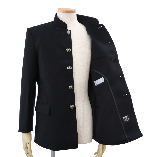 黒の学生服 上下セット ナノウェーブ ボロい