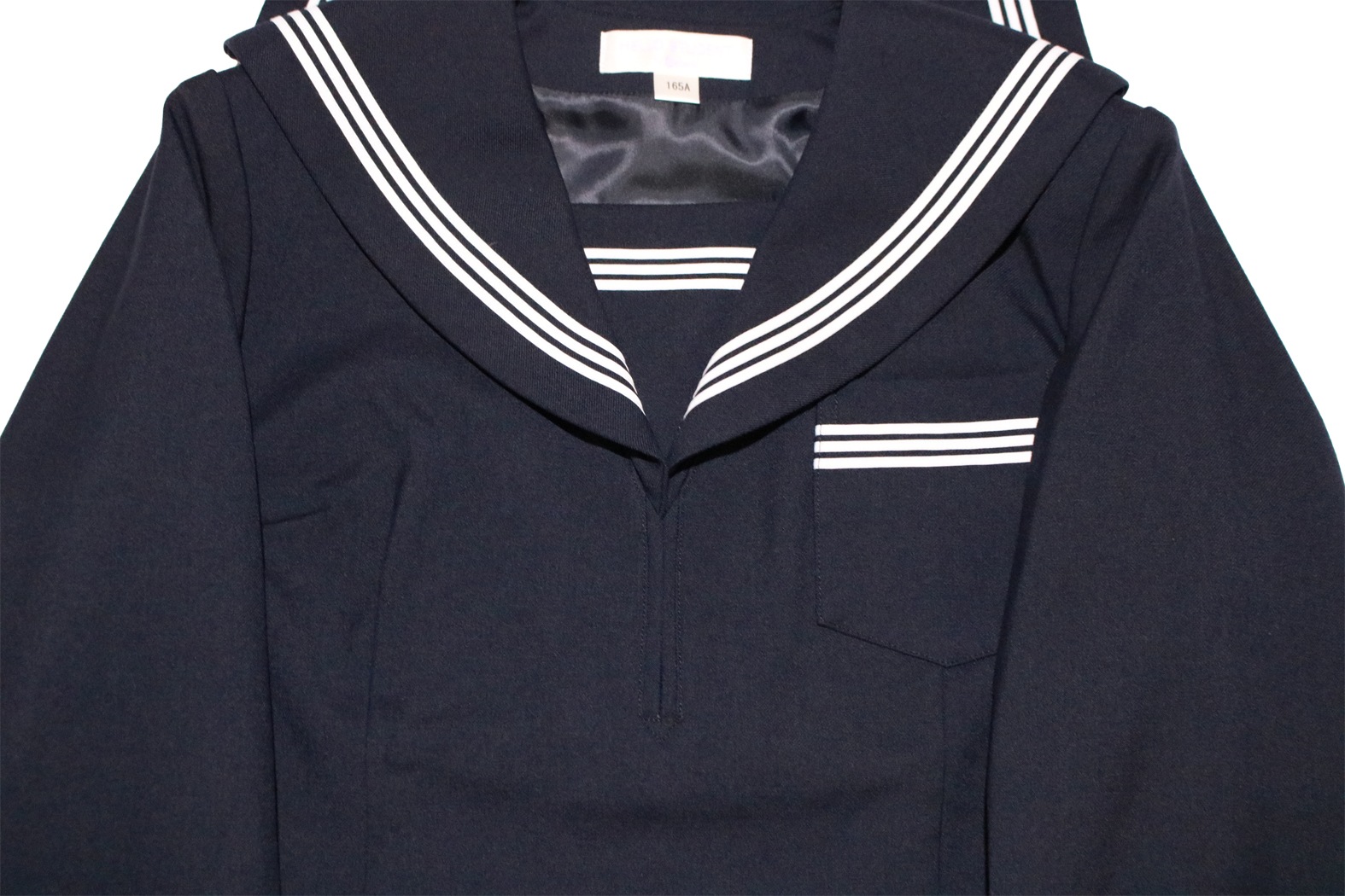 40s 水平隊　学校　セーラー　シャツ　ウール　ブラック　XS クロアチア軍 セーラーシャツ 長袖 ネイビー 白ライン デッド