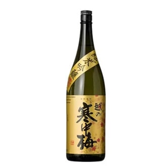 越の寒中梅 金ラベル 純米吟醸酒 1800ml 新潟銘醸