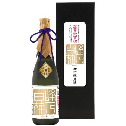 峰乃白梅 大吟醸原酒 金賞受賞酒720ml<br>峰乃白梅酒造 平成28年全国新酒鑑評会金賞受賞 日本酒/大吟醸/ギフト