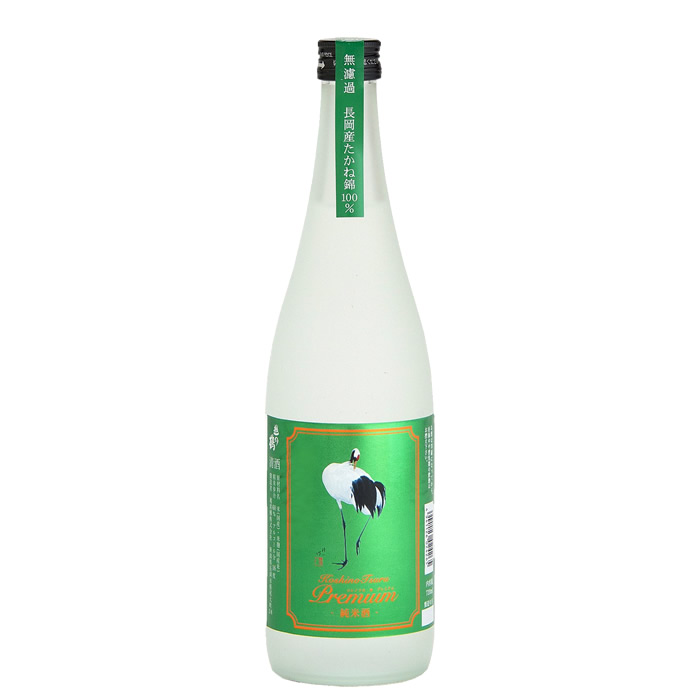 越の鶴 プレミアム純米酒 720ml 越銘醸