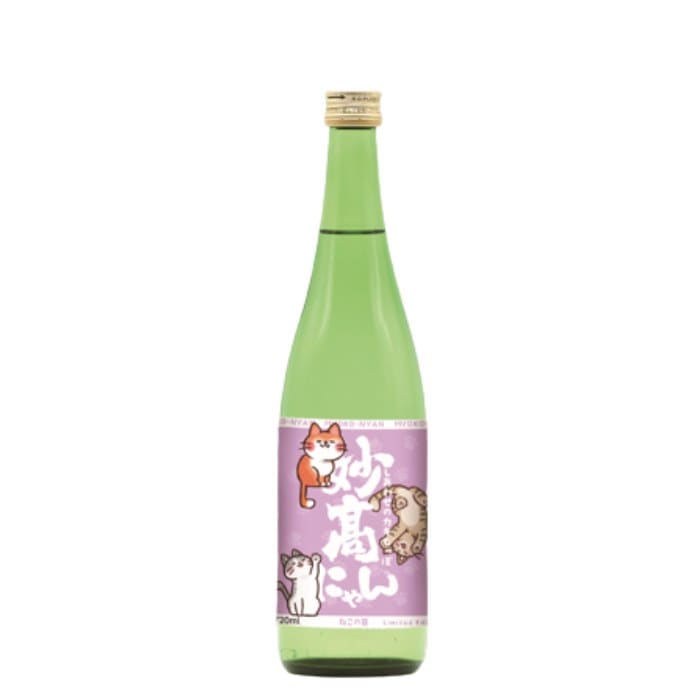 妙高にゃん 純米酒 ねこの日限定ラベル 720ml 妙高酒造 日本酒 妙高山 日本酒 猫 ねこ 猫ラベル 猫のキャラクター 妙高にゃん 猫の日
