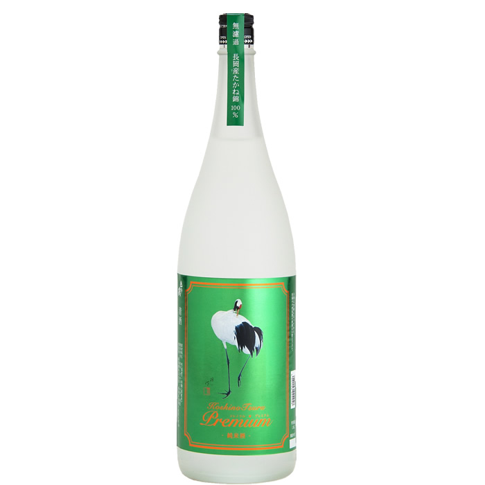 越の鶴 プレミアム純米酒 1800ml 越銘醸