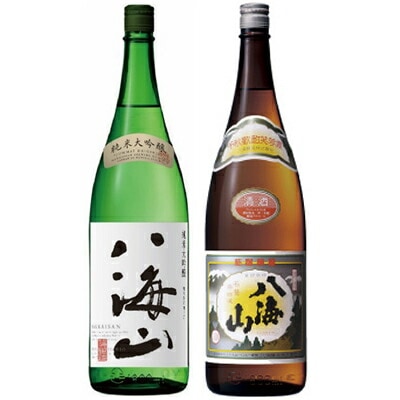八海山 純米大吟醸 1800mlと八海山 普通酒 1800ml日本酒 2本 飲み比べセット 日本酒 飲み比べ ギフト 贈り